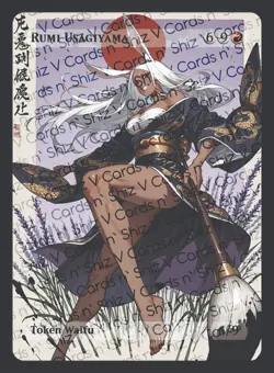 Rumi Usagiyama, Waifu the Gathering, Custom Anime My Hero Academia Trading Card - Image 1