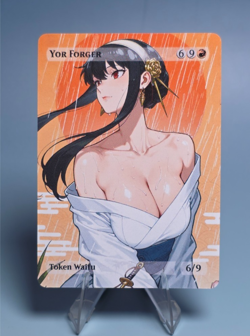 Yor Forger, Waifu the Gathering, Custom Anime Waifu Spy X Family Trading Card - Image 1