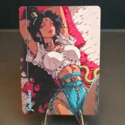 Princess Jasmine Retro Waifus, Custom Anime Waifu Trading Card Disney Aladdin - Image 1
