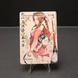 Aerith, Waifu the Gathering, Custom Anime Waifu Final Fantasy Trading Card - Image 1