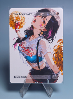 Tifa Lockhart Waifu the Gathering, Custom Anime Waifu Final Fantasy Trading Card - Image 1