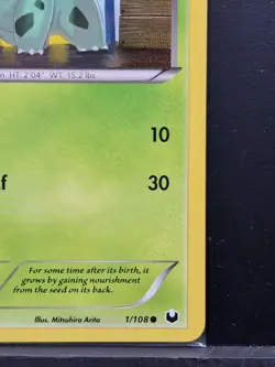 Pokemon Bulbasaur TCG Promo Card 1/108 Build-A-Bear Workshop Sealed in Packet - Image 4