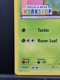 Pokemon Bulbasaur TCG Promo Card 1/108 Build-A-Bear Workshop Sealed in Packet - Image 5