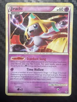 Pokemon TCG Jirachi Unleashed Holo Rare Card 1/95 - Image 1