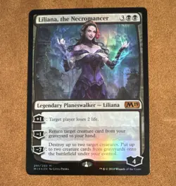 Liliana, the Necromancer #291/280 Core Set 2019 Mythic Foil MTG Card - Image 1