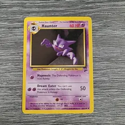 Haunter 43/130 - Uncommon - Vintage 2000 English Base Set 2 Pokemon Card LP - Image 1