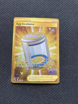 Egg Incubator Pokemon Go Secret Rare Gold Holo card 087/078 - Image 1