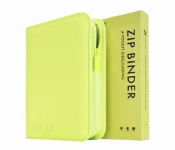 Neon Yellow Vault X Just 4-Pocket Exo-Tec Zip Binder 160 Cards- BRAND NEW IN BOX - Image 1