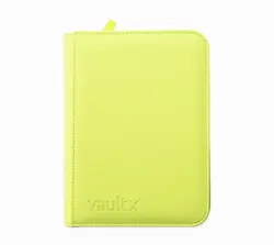 Neon Yellow Vault X Just 4-Pocket Exo-Tec Zip Binder 160 Cards- BRAND NEW IN BOX - Image 3