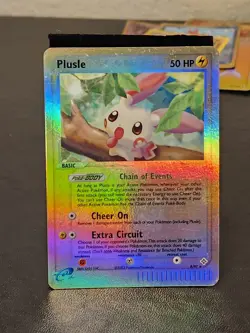 Plusle 8/97 EX Dragon Holo Rare Pokemon TCG Card Vintage 2003 - Image 1