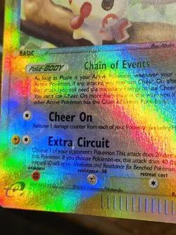Plusle 8/97 EX Dragon Holo Rare Pokemon TCG Card Vintage 2003 - Image 3