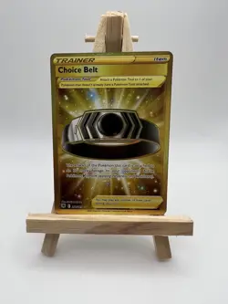 Pokemon Card - Choice Belt 211/189 Secret Rare Astral Radiance Gold - Mint/NM - Image 1
