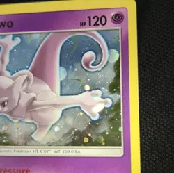 HAND SWIRL DOUBLE ORB 🌀💫 Mewtwo SM77 Holo Black Star Cosmos Promo Pokemon Card - Image 3