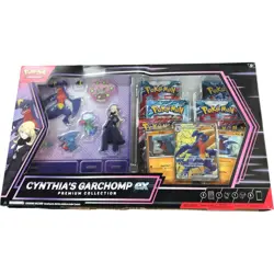 Pokemon Cynthia's Garchomp EX Premium Collection Booster Cards Stickers Set - Image 1