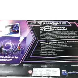 Pokemon Cynthia's Garchomp EX Premium Collection Booster Cards Stickers Set - Image 3