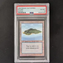 MTG \>> Island (PSA 6) <<// Alpha - 341 Trading - Magic - Image 1
