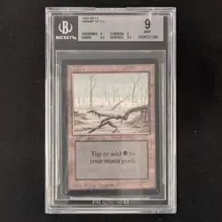 MTG \>> Swamp (V.1) (BGS 9) <<// Beta - 341 Trading - Magic - Image 1