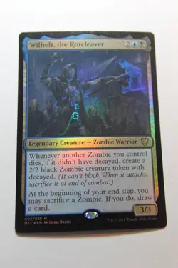 MTG Wilhelt the Rotcleaver x1-Foil -Midnight Hunt Commander-Lightly Played - Image 1