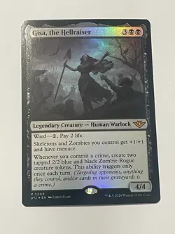 MTG Gisa the Hellraiser Outlaws of Thunder Junction Foil Magic The Gathering - Image 1