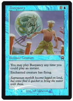 Buoyancy 1999 Mercadian Masques FOIL Blue Common Enchantment MTG NM AZ1 - Image 1