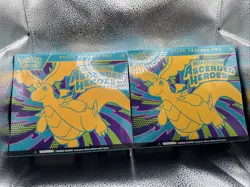 Pokemon Ascended Hero’s ETB. LOT OF 2. Factory Sealed. In Hand. - Image 1