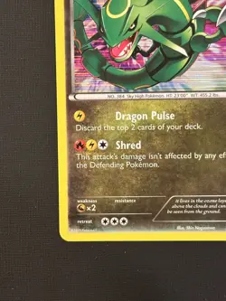 Rayquaza Pokemon Card, 93/113 Legendary Treasures, Holo, Rare NM/LP+ - Image 5