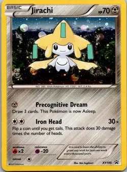 Pokemon Jirachi XY195 XY Promo Holo LP (A1) - Image 1