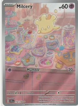 Pokemon TCG Pokemon Milcery Milcery Holo 152/142 (SCR) Near Mint NM - Image 1