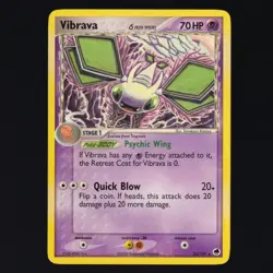 Vibrava 24/101 Dragon Frontiers Delta Species Rare Komiya Art Pokemon TCG NM - Image 1