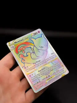 Pokemon TCG Mewtwo VSTAR 079/078 Rainbow Full Art Holo Ultra Rare Pokemon Go NM - Image 2