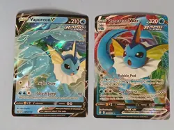 Pokemon Evolving Skies Vaporeon VMAX 030/203 Vaporeon V SWSH150 Black Star Promo - Image 1