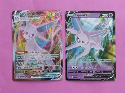Pokemon Sword & Shield Evolving Skies Espeon V 064/203 & Espeon VMAX 065/203 - Image 1