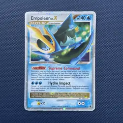 Pokemon TCG Empoleon LV. X DPPR DP11 Diamond & Pearl Black Star Promos HP/MP/bad - Image 1