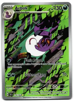 Arbok 176/162 - 🌊 Temporal Forces Illustration Rare Pokemon TCG 🖤 - LP - Image 1