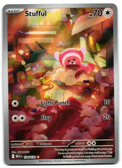 Stufful 154/132 - 🌊 Mega Evolution Illustration Rare Pokemon TCG 🖤 - NM - Image 1