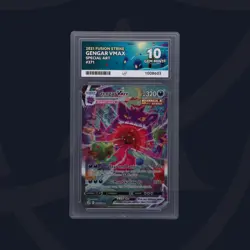 2021 Pokemon SWSH Fusion Strike 271/264 Gengar VMAX ACE 10 (all 10s) - Image 1