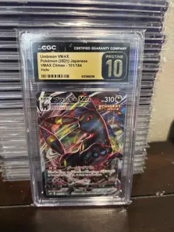 UMBREON VMAX HOLO - CGC PRISTINE 10 - 2021 POKEMON JPN VMAX CLIMAX - #101/184 b - Image 1