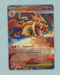 Pokemon TCG Mega Charizard Y Ex Holo Double Rare Ascended Heroes 22/217 - Image 1