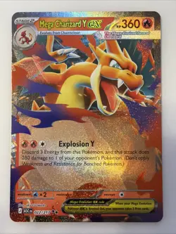 Pokemon Mega Charizard Y ex 022/217 Double Rare Ascended Heroes Holo Near Mint - Image 1