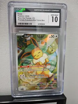 Pokemon CGC 10 Eevee 2025 Black Star Promos 173 - Image 1