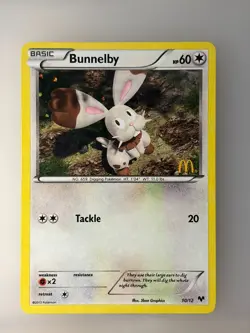 Pokemon TCG Bunnelby 010/012 McDonald's Promos 2014 Holo - Image 1