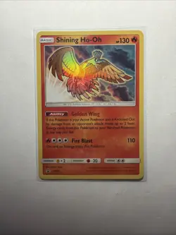 Pokemon TCG Shining Ho-Oh SM70 Black Star Promo 2017 Shiny NM - Image 1