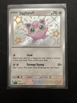 Pokemon TCG - Jigglypuff 198/091 Paldean Fates - Baby Shiny - NM - Image 1
