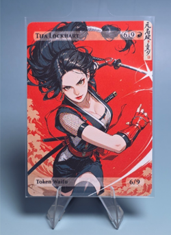 Tifa Lockhart Waifu the Gathering, Custom Anime Waifu Final Fantasy Trading Card - Image 1