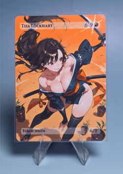 Tifa Lockhart Waifu the Gathering, Custom Anime Waifu Final Fantasy Trading Card - Image 1