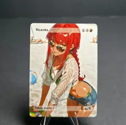 Makima Brazil, Waifu the Gathering, Chainsaw Man Anime Waifu Female Trading Card - Image 1