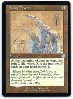 Ivory Tower (Schematic) FOIL - The Brothers' War: Retro Frame Artifacts - MTG - - Image 1