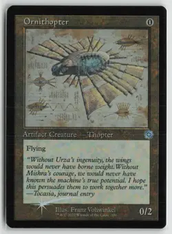 Ornithopter (Schematic) LP Foil 100 The Brothers' War: Retro Frame Artifacts MTG - Image 1