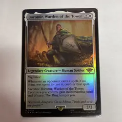 Boromir, Warden of the Tower *FOIL* The Lord of the Rings #4 Rare - Image 1