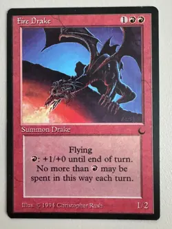 Fire Drake - MTG - The Dark- Englisch ©1994 NM Uncommon - Image 1